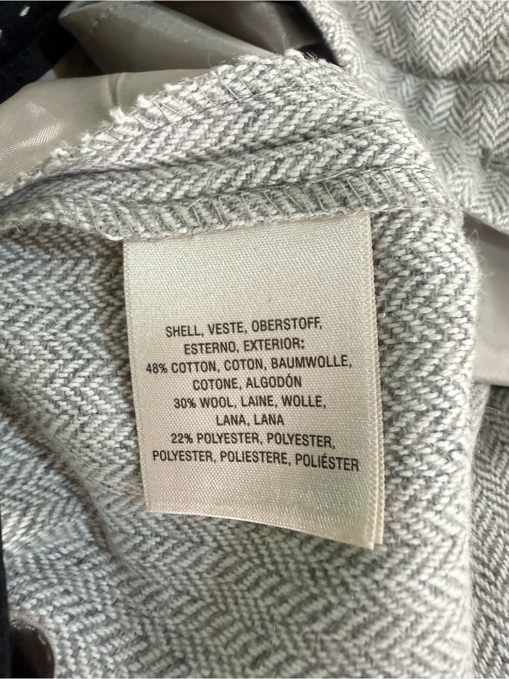Anthropologie Elevenses Gray Ombre Flare Trouser Pants 12 Wool Blend High Rise - Picture 9 of 11